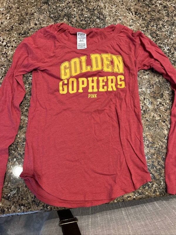 Victorias Secret PINK Minnesota Golden Gophers Pajamas Top Extra Small