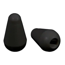 NEW - Switch Knob (2) For Import Fender Strat - BLACK