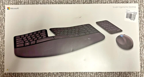 Microsoft L5V-00001 Sculpt Ergonomic Desktop NEW Factory Sealed Box