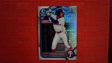 2022 Bowman Base Chrome Mega Box Mojo #BCP-90 Yhoswar Garcia Baseball