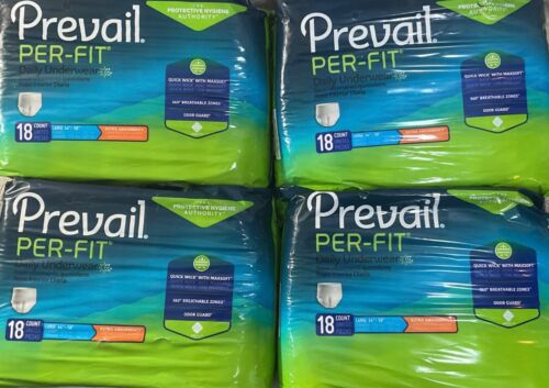 Prevail Daily Underwear 4/18 Ct 72 Total Large 44-58" Einwegwindeln für Erwachsene - Bild 7 von 7