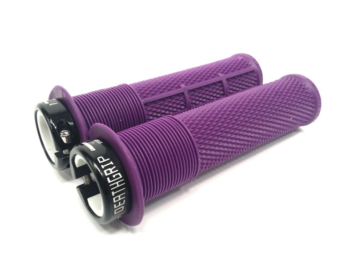 DMR Brendog Flanged Death Grip Thin Mountain Bike Lock On Grips Purple