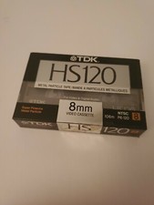 TDK hs120 120 8mm Metal Particle Camcorder Video Tape new super finavinx zf
