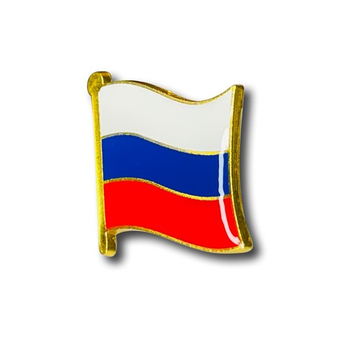 PIN DE BANDERA RUSA - PIN Oficial RUSO Nacional Brillante Bandera Ondeante Solapa Esmalte - Imagen 2 de 6