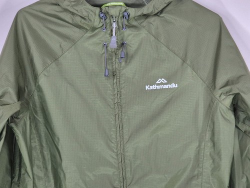 Kathmandu Pack & Go Hood Zip Up Rain Jacket Women's Size 6 Green Hiking, Camping - Picture 2 of 6