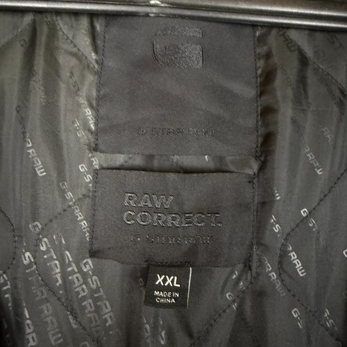 G Star Raw Jacket Mens XXL Rackam Padded Black Quilted Bomber Correct Line - Picture 4 of 9