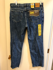 Vintage LEE Regular Fit Straight Leg Jeans, Pepper Stone, Men's 38x30 2008944
