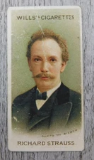 Imperial Tobacco Co Will's Cigarette Trade Card vintage No. 46 Richard Strauss