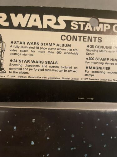 Kit de colección de estampillas de Star Wars 1977 nuevo con sellado de fábrica - Imagen 3 de 4
