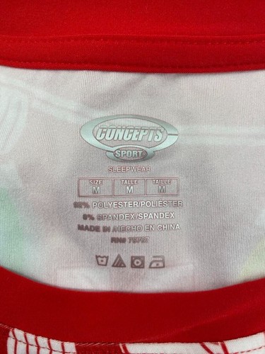 Nebraska Cornhuskers Concepts Sport Christmas Pajamas Shirt Pants Set Women's M - Picture 7 of 8
