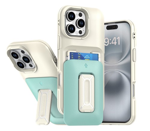 For iPhone 16 E 15 14 13 12 11 Pro Max Case Card Slot Shockproof Kickstand Cover - Picture 15 of 18