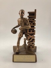 FEMALE BASKETBALL RESIN TROPHY FREE ENGRAVING SHIPS IN 1 BUSINESS DAY