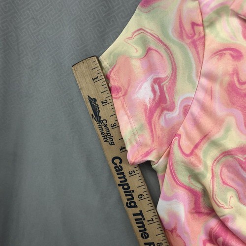 New Rue21 Short Sleeve Pink Multicolor Collar Party Dress Size XS Women Summer - Picture 10 of 13