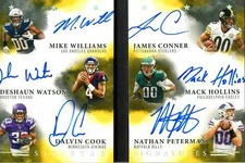 (#4/5) Rc Deshaun Watson Auto Dalvin Cook Mike Williams Auto James Conner Rookie