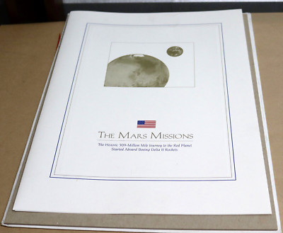 1997 Boeing The Mars Missions Delta II Rocket Pathfinder & Global Surveyor Gift