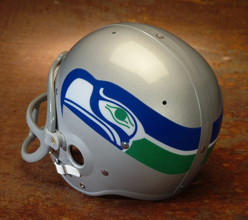 Seattle Seahawks style NFL Vintage Football Helmet - STEVE LARGENT 1976-1977 - Picture 3 of 3