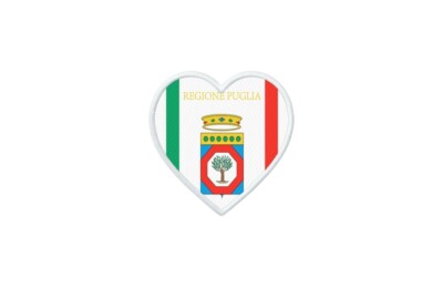 Patch écusson Thermocollant - Drapeau Coeur Italie / Val D'Aoste