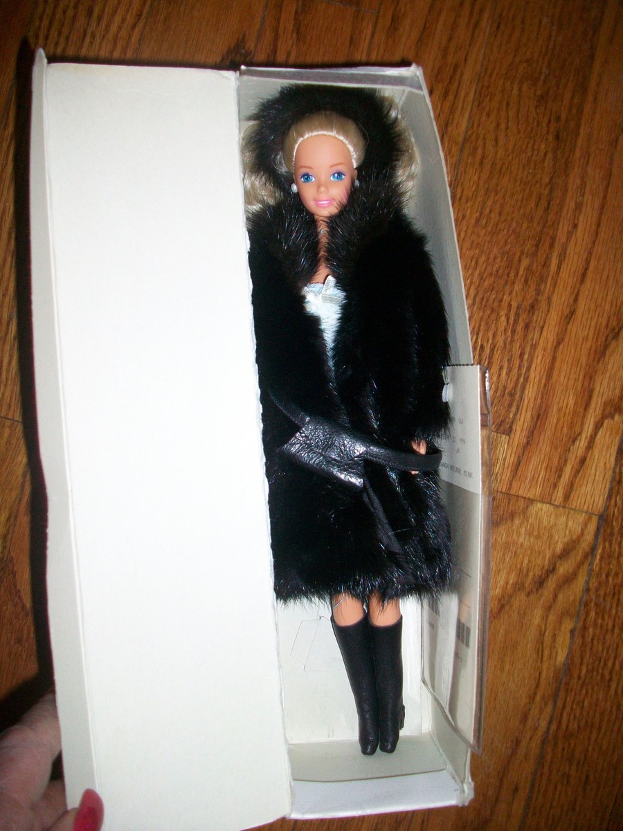 LAZARUS Barbie In BLACK DIAMOND MINK COAT & HAT RARE HTF | eBay 