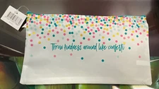 THRIVE Causemetics Makeup Cosmetic Bag“Throw Kindness Around Like Confetti” NEW