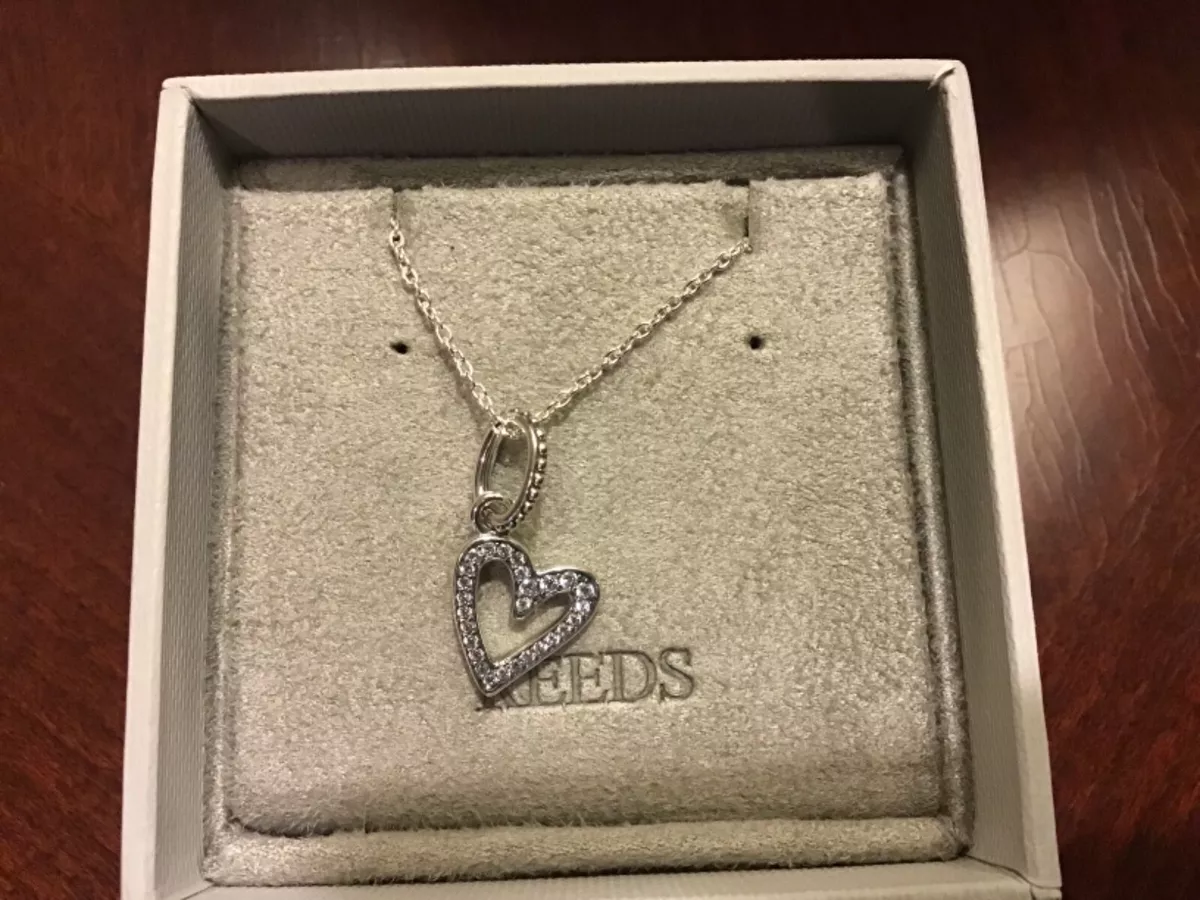 Sparkling freehand sale heart pendant necklace