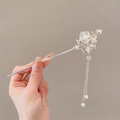 Classic Chinese Style Pearl Hair Stick Butterfly Flower Rabbit Vintage Hair_z8 - Picture 23 of 37