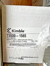 Kimble 73500-1585 15x85mm 10ml Culture Tubes Box Of 250