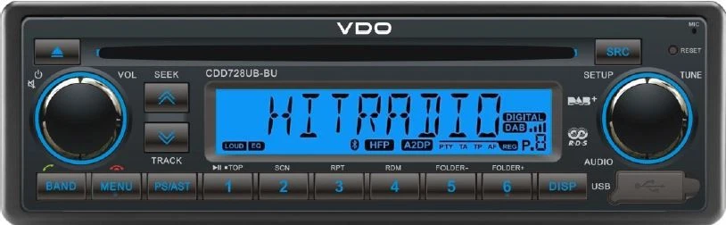 24 Volt Bluetooth Radio LKW RDS DAB Tuner CD MP3 WMA USB Truck Bus CDD728UB-BU - Bild 3 von 4