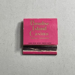 Vintage Matchbook -- Paradise Island Casino Nassau Bahamas