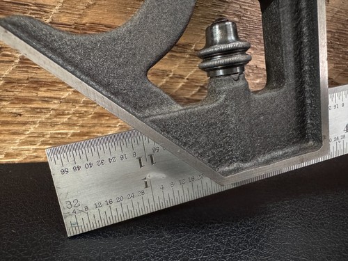 LS Starrett No. 4 Grad 12" Rule Combination Square & Center Head - USA - NICE! - Picture 5 of 24