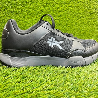 Kuru Quantum 2.0 Mens Size 10.5E Jet Black Gray Athletic Running Shoes Sneakers