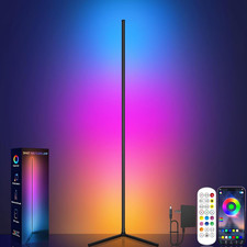 Corner Floor Lamp, RGB LED Corner Lamp with Music Sync, Smart App