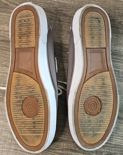 Polo Ralph Lauren Lander Gray Blue Canvas Lace Up Boat Shoes Men's Size 9.5D - Picture 6 of 9