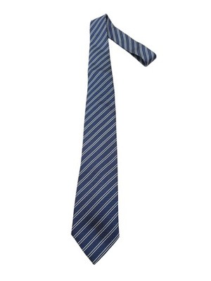 Jasper Conran Herren Krawatte blau gestreift 100% Seide