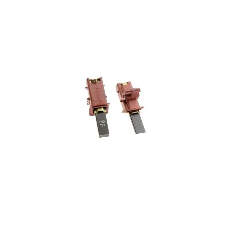 Balais de charbon Bosch 600889 pour moteur de lave-linge en lot de 2 pièces noires