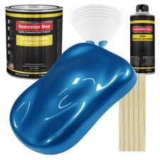 Restoration Shop Viper Blue Pearl Acrylic Enamel Gallon Kit Auto Paint