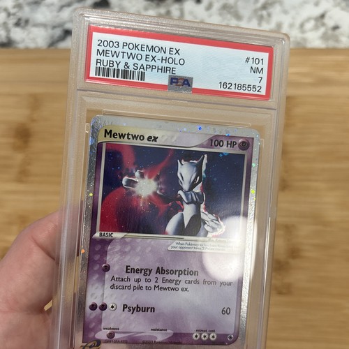 Mewtwo ex graded PSA 7 for sale on eBay