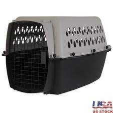 Durable Hard-Side Plastic Pet Kennel Dogs Easy Assembly Secure Travel Crate New
