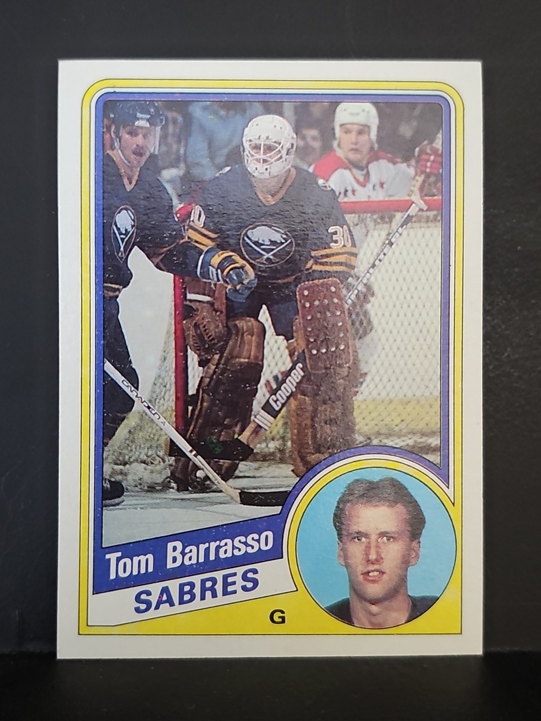 1984-85 Topps #14 Tom Barrasso RC HOF SABRES