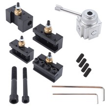 Mini Lathe Quick Change Tool Post & Holders Multifid Tool Holder Kit Set for Tab