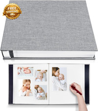 Large Photo Album Self Adhesive for 4X6 5X7 8X10 Pictures Magnetic Scrapbook Alb