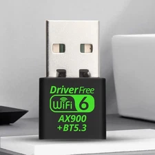Wifi 6 AX900M 802.11AX + Bluetooth Mini USB Dongle Dual Band for PC Win 10/11