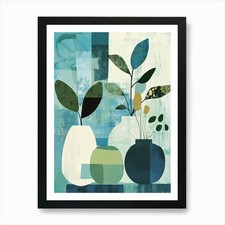 Three Vases Art Print Framed Wall Art Poster Canvas Print Picture