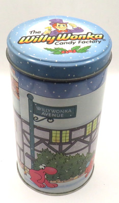 Vintage Christmas Willy Wonka & The Candy Factory Tin Gobstoppers 1995-6''x3.25''