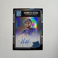 Kenneth Dixon 2016 Donruss Optic - Rated Rookie #180 Black Signatures /25