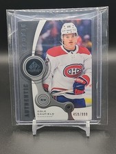 2021-22 UD Sp Game Used Authentic Rookie Cole Caufield /999 Montreal Canadiens 