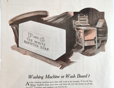 Jabón de nafta blanco P And G Procter Gamble antiguo 1921 revista anuncio impreso