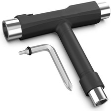 Coeweule Professional Skate Tools, All-in-One Multi-Function T, Black