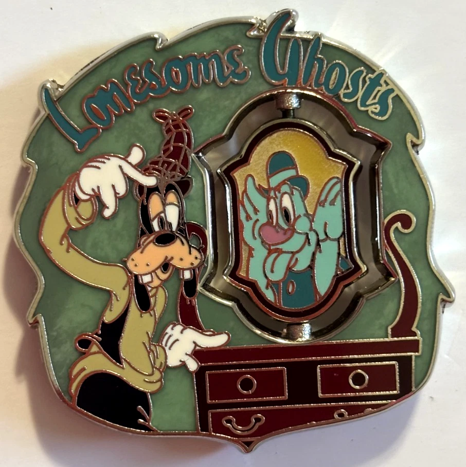 Disney 2010 Have a Laugh Goofy with Lonesome Ghost Spinner Pin LE 2000 - Изображение 2 из 4