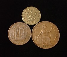 United Kingdom 1944 Lot of 3 Coins WCA 634