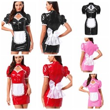 Womens Costume Nightclub Dress Birthday Uniform Teddy Short Sleeve Carnivals
